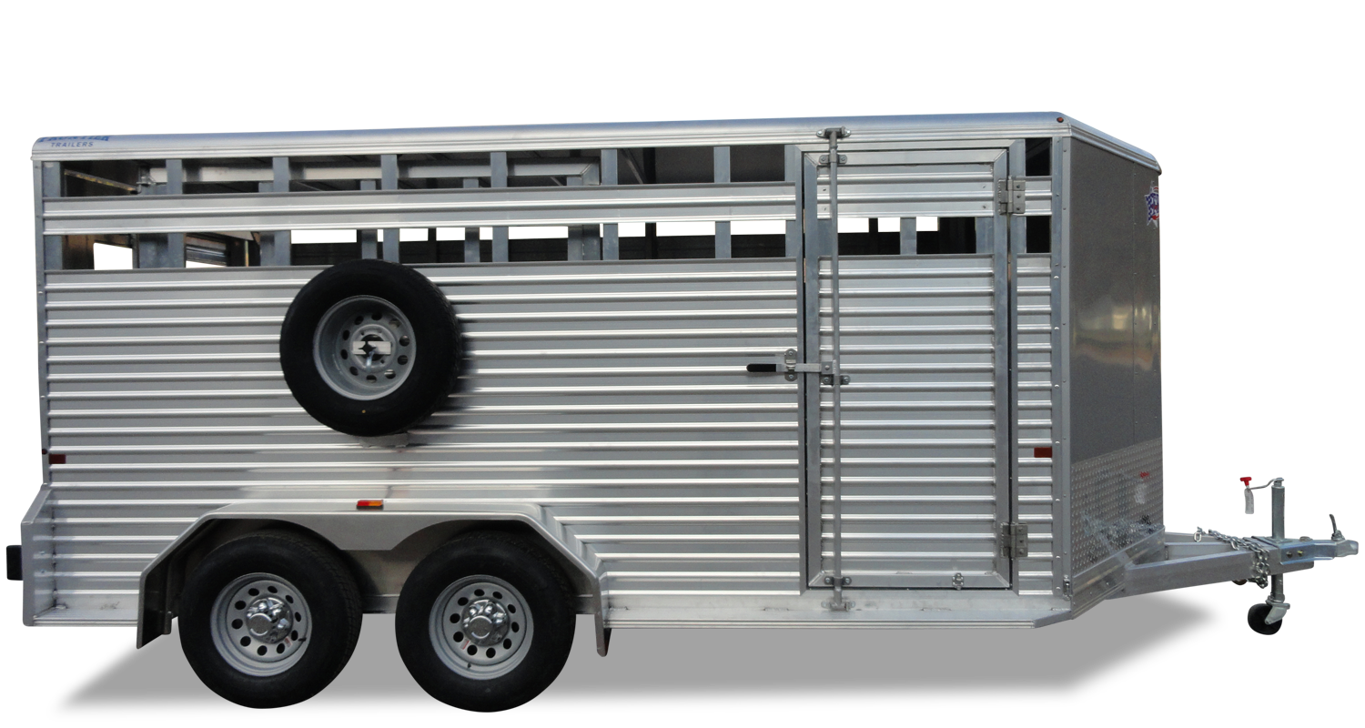 Frontier Trailers Livestock Bumper Pull Series - All-Aluminum Trailers